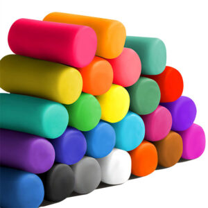 Plasticine Clay - 16 Colors Reusable Modeling Clay for Kids, 100g Non-Drying