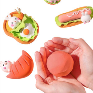 Plasticine Clay - 16 Colors Reusable Modeling Clay for Kids, 100g Non-Drying