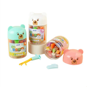 Plasticine Clay - 16 Colors Reusable Modeling Clay for Kids, 100g Non-Drying