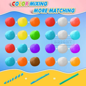 12 Colors Ultra-Light Clay - 100g Non-Toxic Modeling Clay for Kids Art Crafts