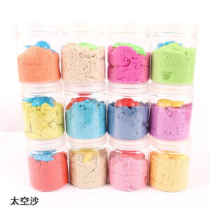 Magic Sand Toys - 107g Non-Toxic Kinetic Sand Kit for Sensory Play, 6 Colors
